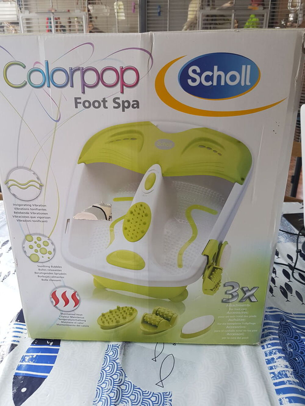 Bain &agrave; bulles pour pieds de la marque Scholl Electroménager