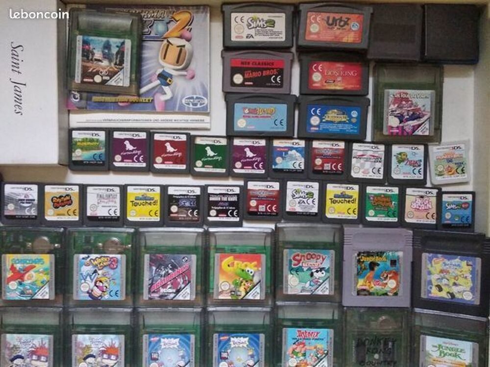 Jeux cOLLECTOR Vintage Nintendo Ds ou GameBoy advance Color Consoles et jeux vidos