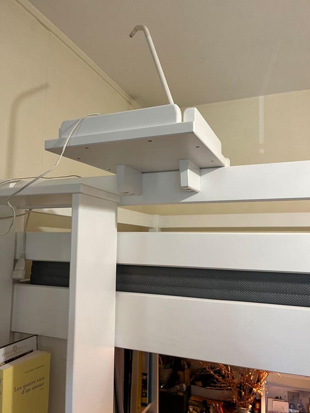 Lit mezzanine 2 personnes et accessoires Sobreal pin massif Meubles