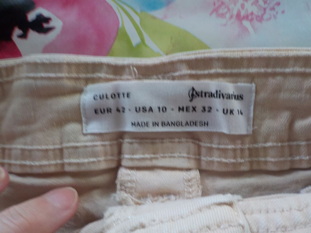 PANTALON STRADIVARIUS FACON JEAN SABLE T42 Vtements
