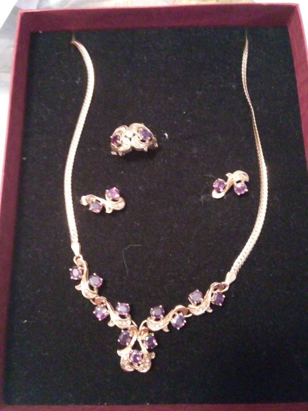 Cadeau cadeau No&euml;l pour votre bien aim&eacute;e superbe parure or Bijoux et montres