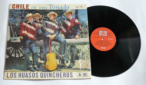 LP dédicacé LOS HUASOS QUINCHEROS : Chile en una Tonada 22 Argenteuil (95)