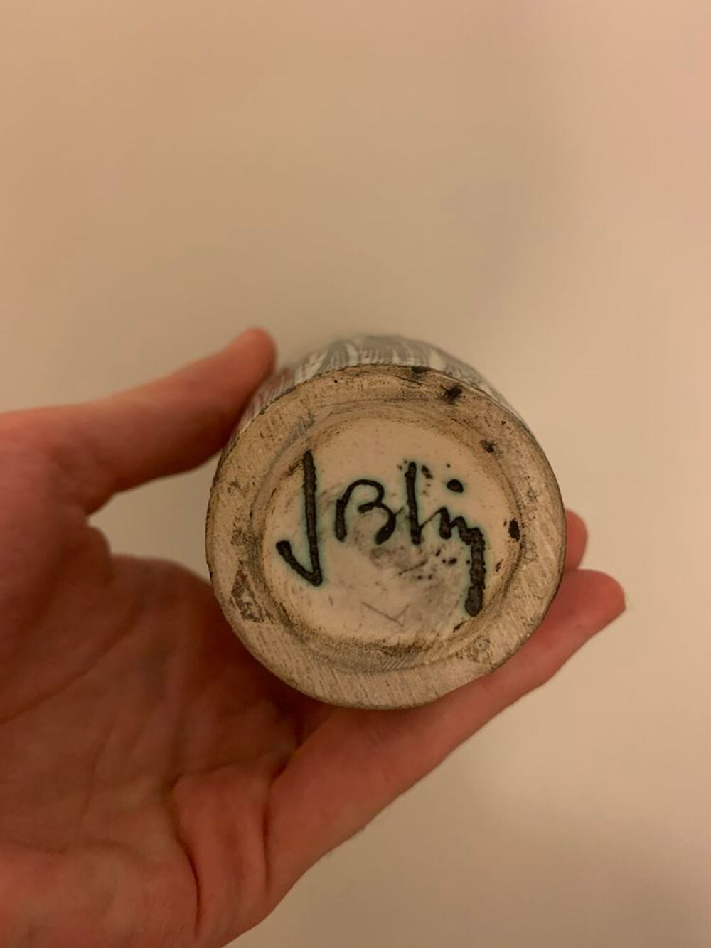vase sign&eacute; Jacques Blin 