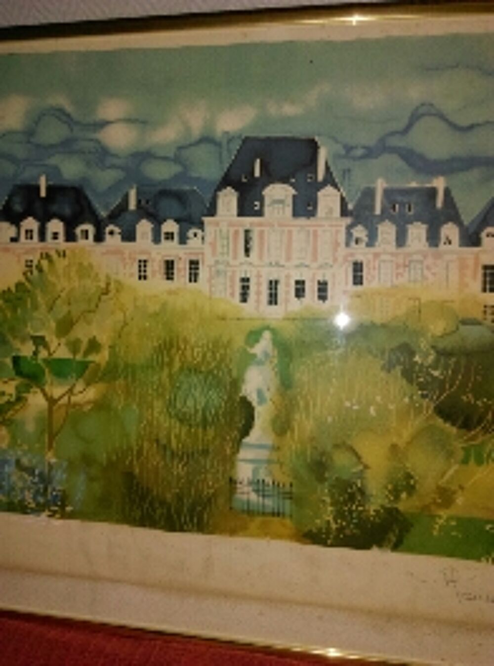 TABLEAU lithographie sign&eacute; 