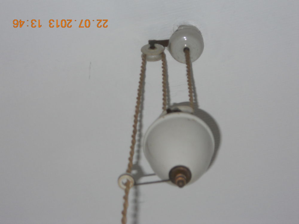 SUSPENSION - Plafonnier Ancien "Monte et Baisse" - Décoration