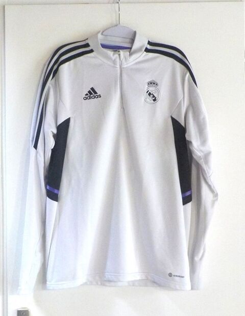 SWEAT FIN BLANC ADIDAS TAILLE M 20 Bubry (56)