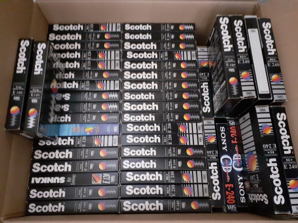 VHS &agrave; enregistrer DVD et blu-ray