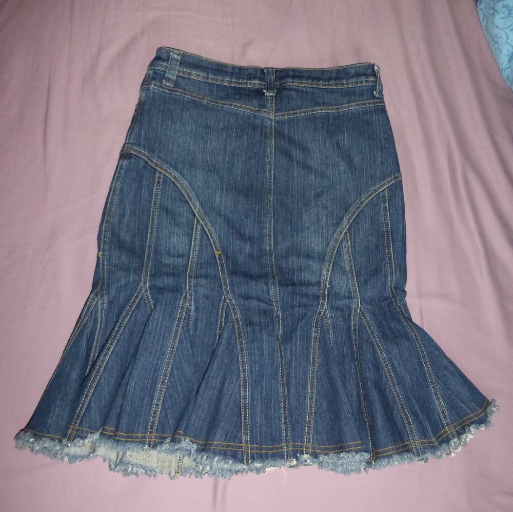JUPE trapeze JEAN BLEU FONCE - 38 Vêtements