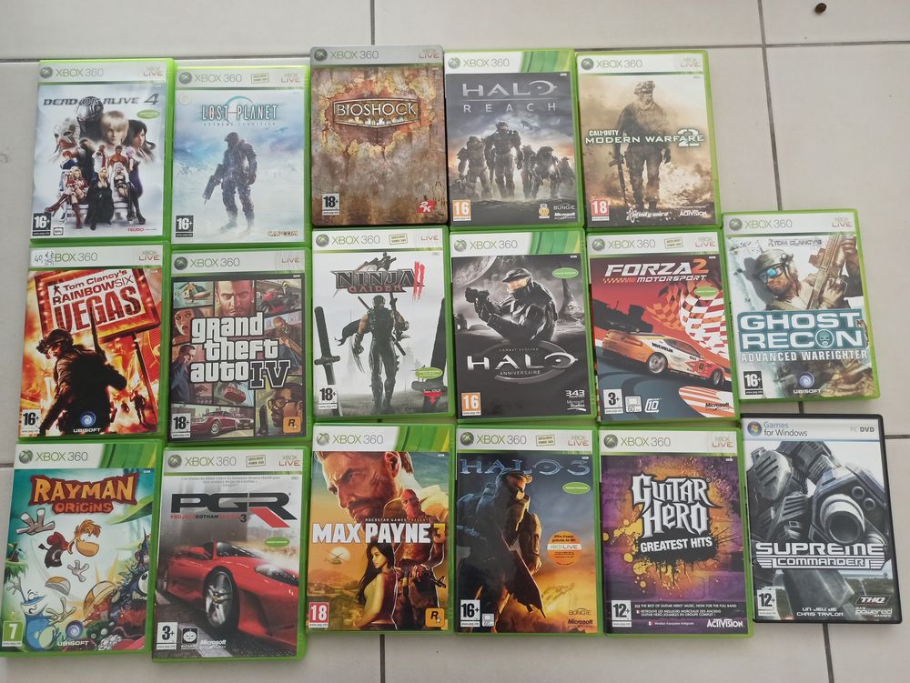 Jeux de Xbox360 Consoles et jeux vidos