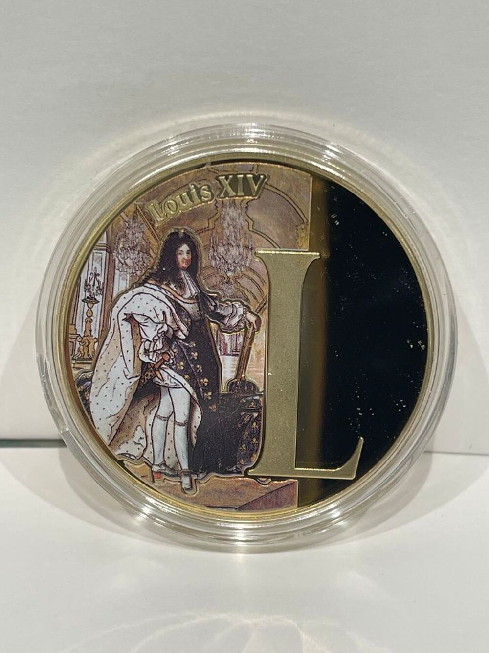 Collection La France de A &agrave; Z " L - Louis XIV " Dor&eacute;e &agrave; l'or 