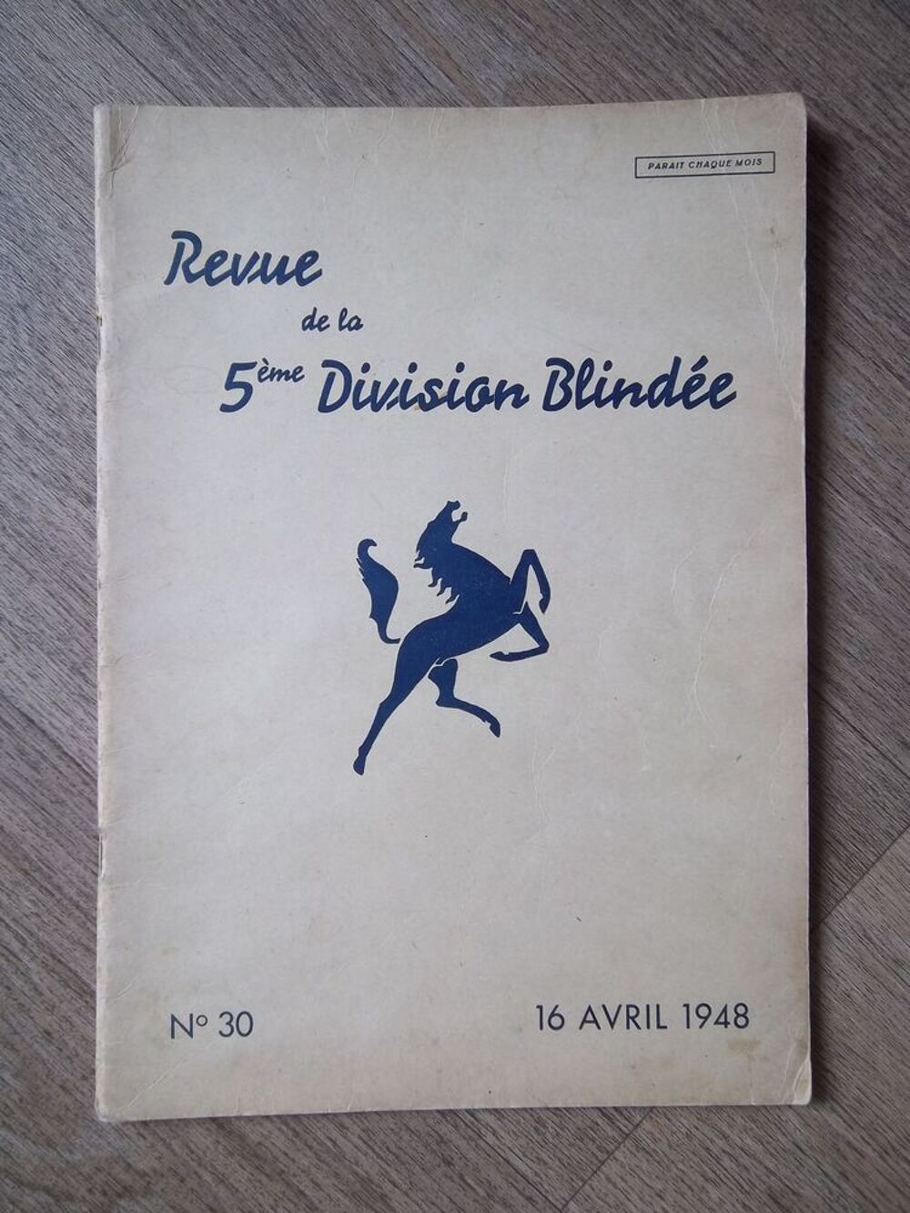 document revue de la 5 &eacute;me Division Blind&eacute;e 1948 DB 