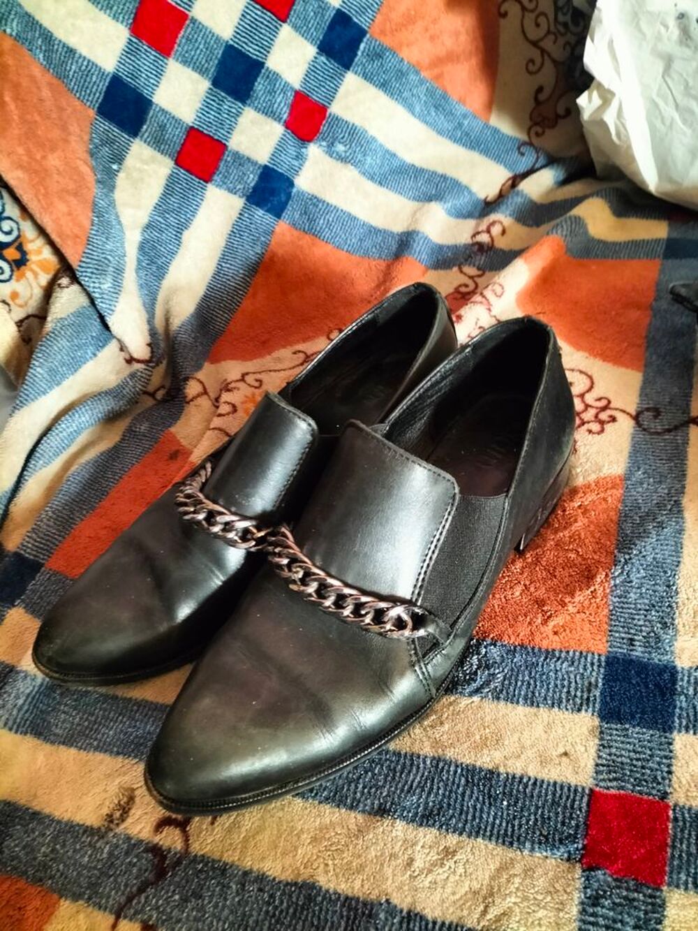 Mocassins cuir Eram pointure 38 tr&egrave;s bon &eacute;tat Chaussures