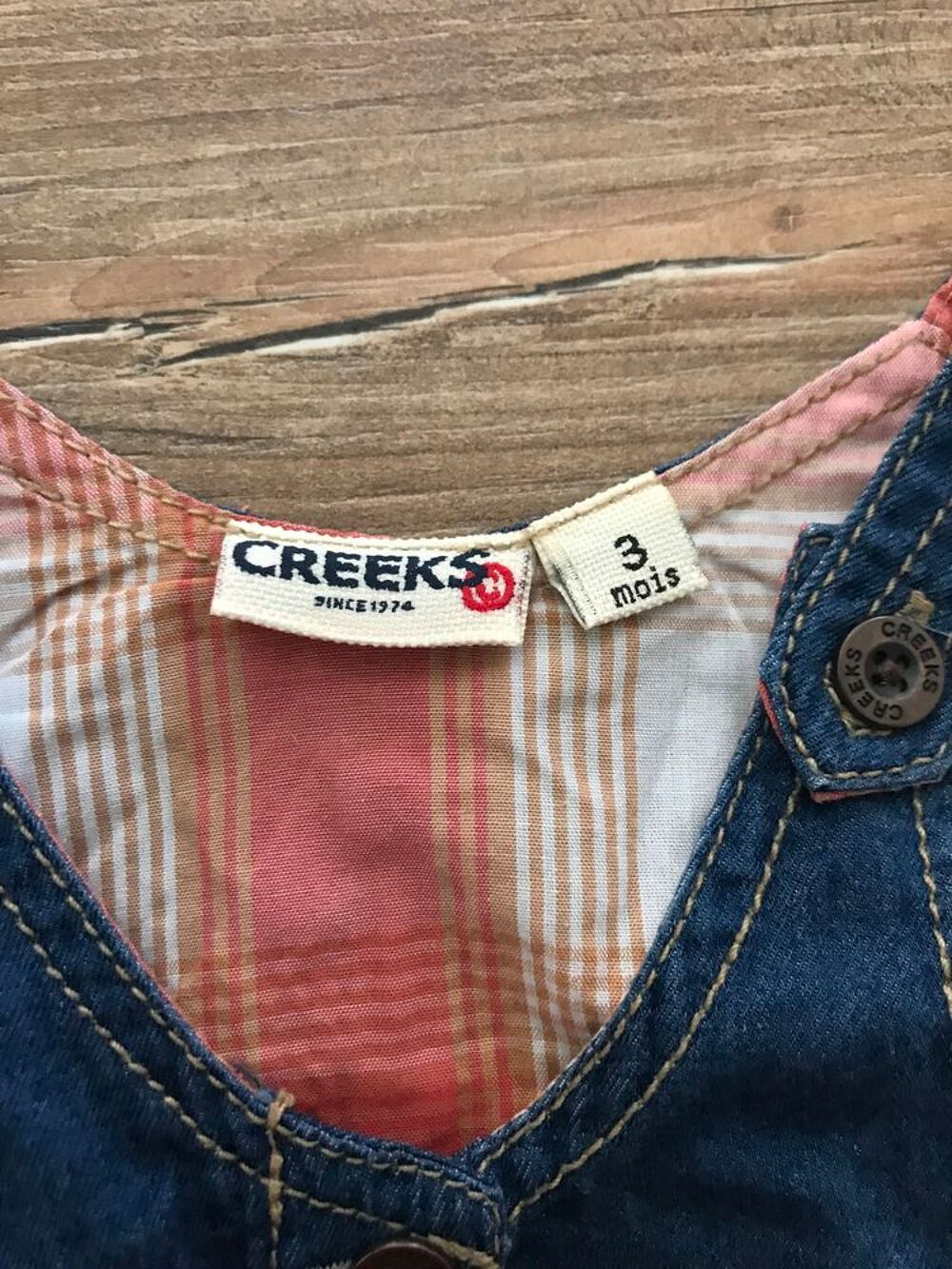 Salopette en jean enfant fille " Creeks " Puériculture