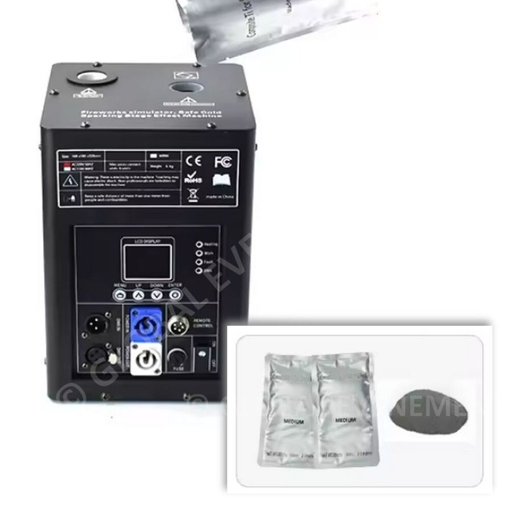 Sachets (LOT de 2) poudre machine &agrave; &eacute;tincelles froides Photos/Video/TV