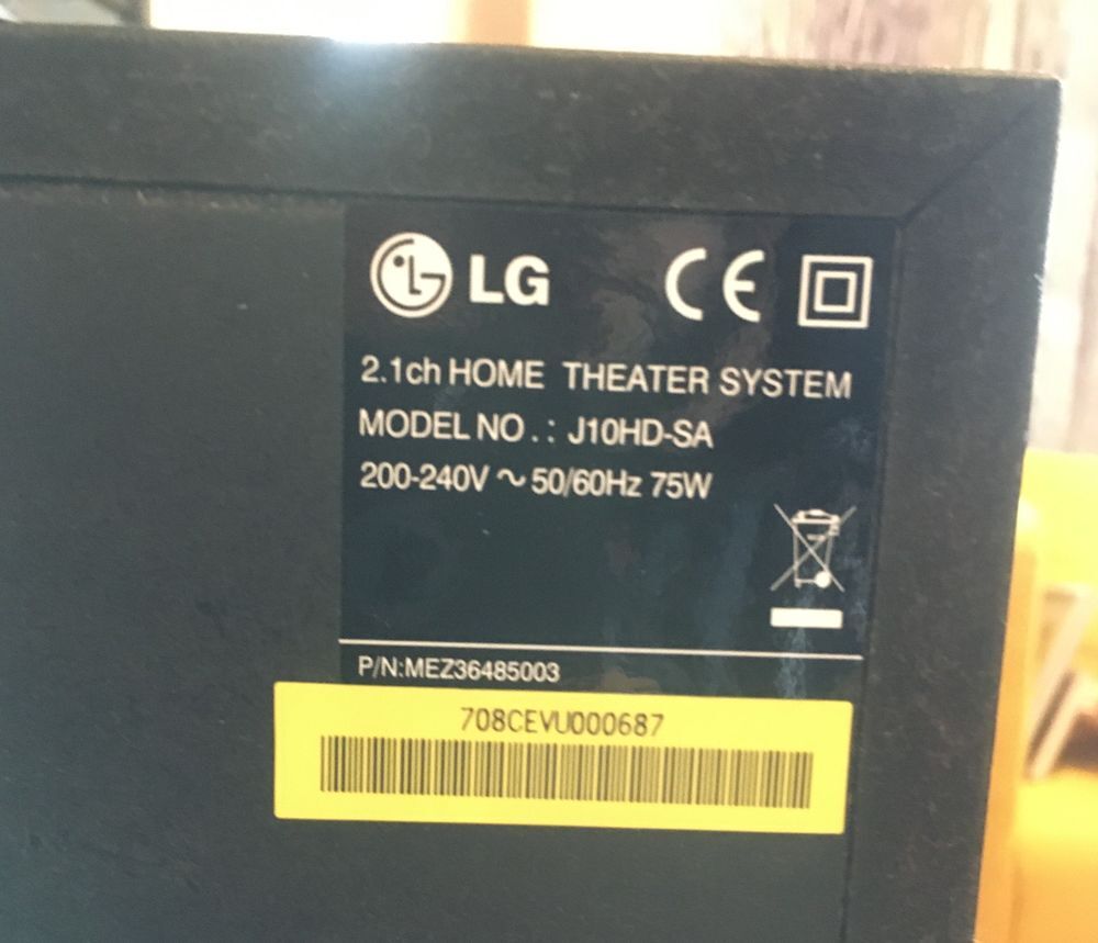 Home-cinema lg j10hd Audio et hifi