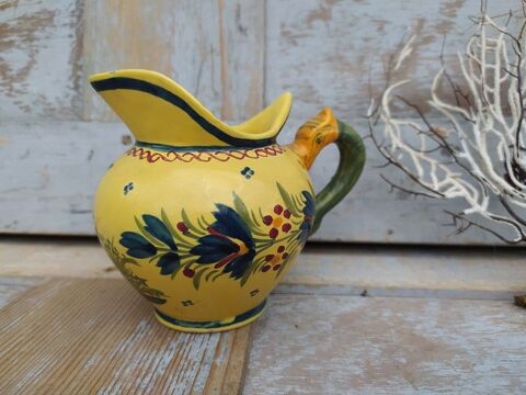 Ancien Petit Pot à Lait Faïence de Quimper Henriot 32 Loches (37)