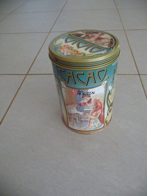 Boite ronde cacao Van Houten ann�es 90 10 Celles-sur-Belle (79)