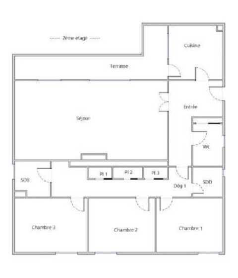  Appartement  louer 4 pices 108 m