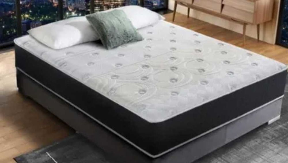 Ensemble lit King Size + Matelas Luxe M&eacute;moire de Formes Meubles