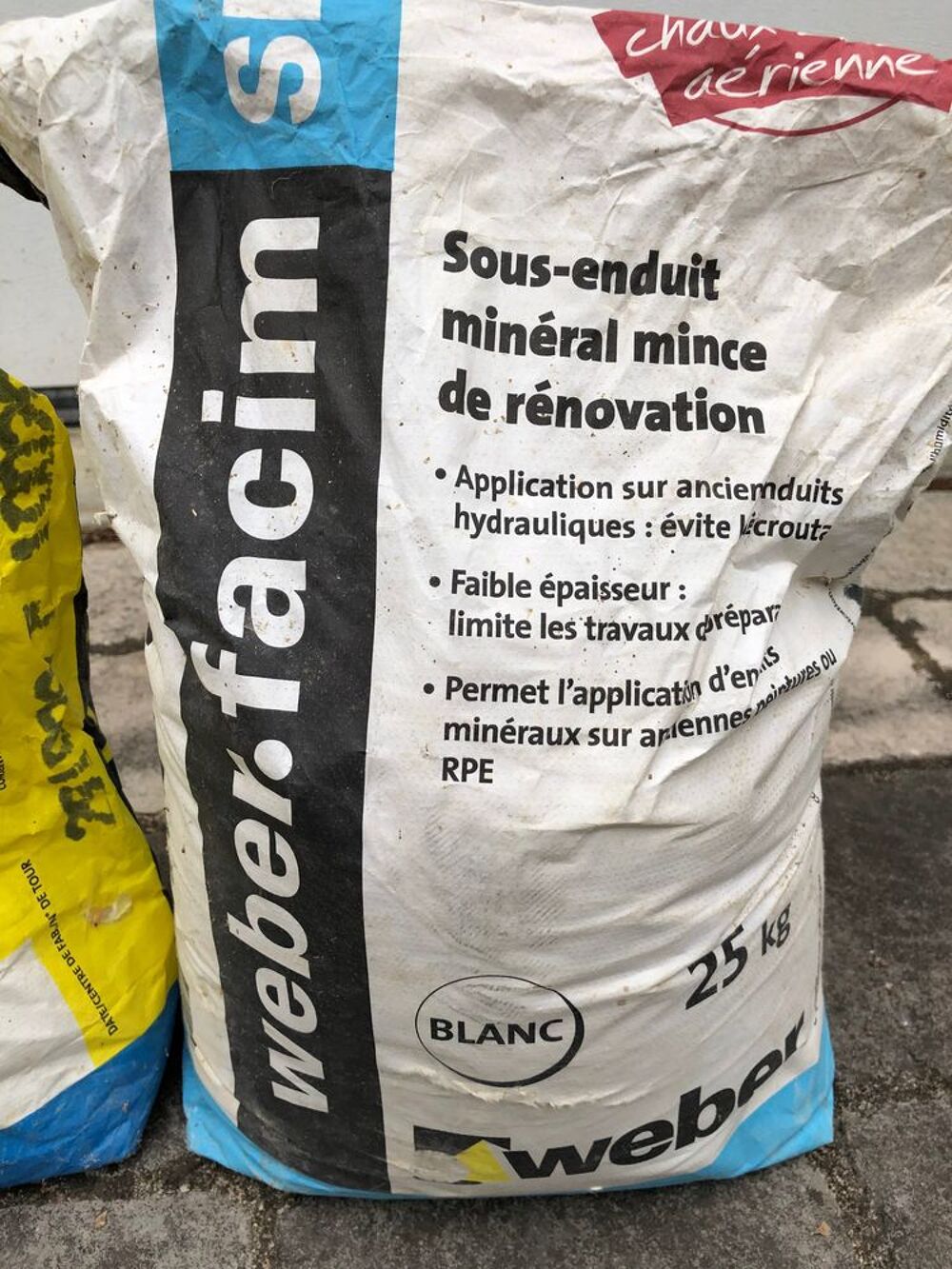 Sous-enduit min&eacute;ral mince de r&eacute;novation Weber.facim SH 20 kg Bricolage