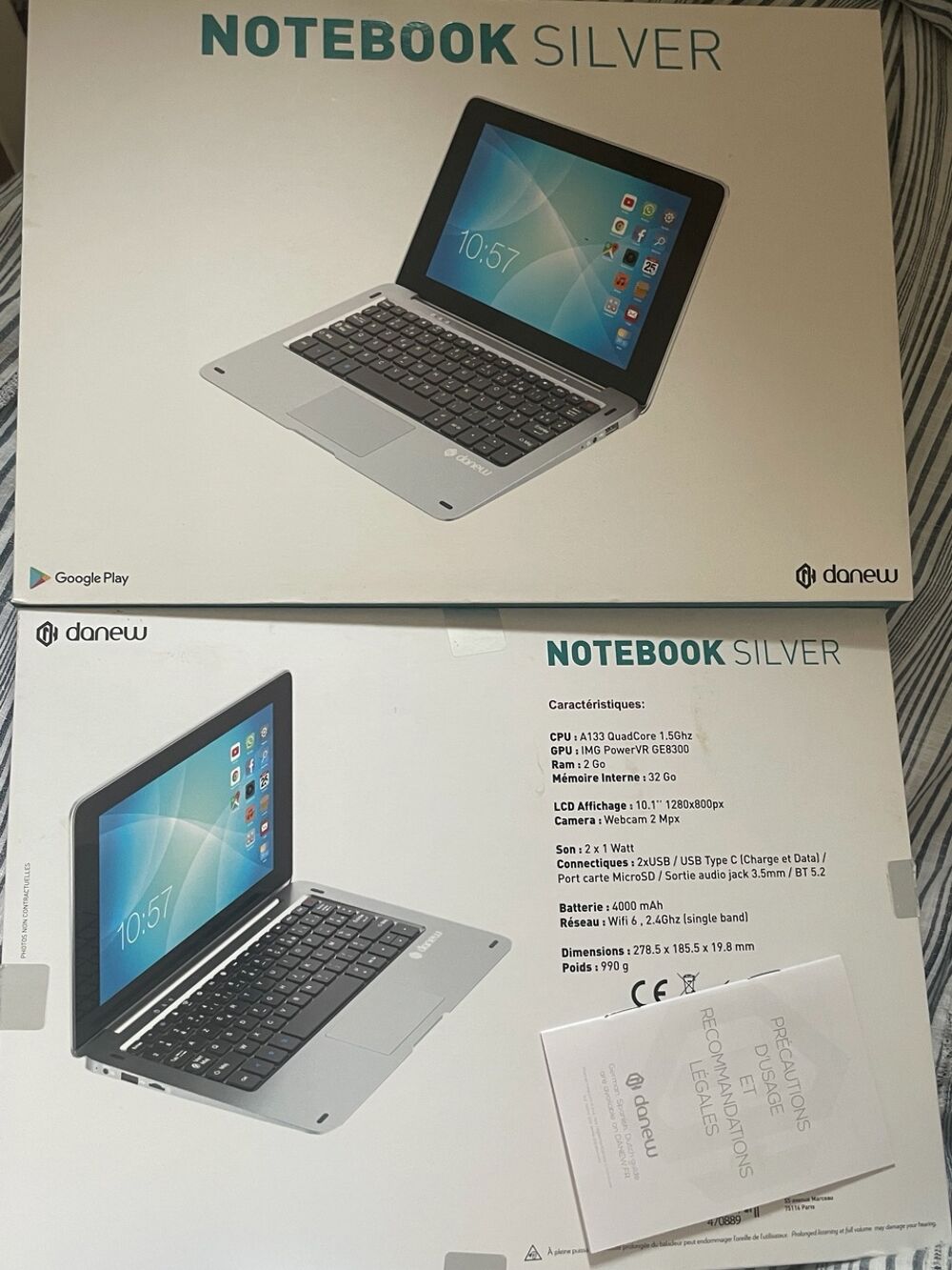 Notebook Silver Danew 111 neuf Matériel informatique