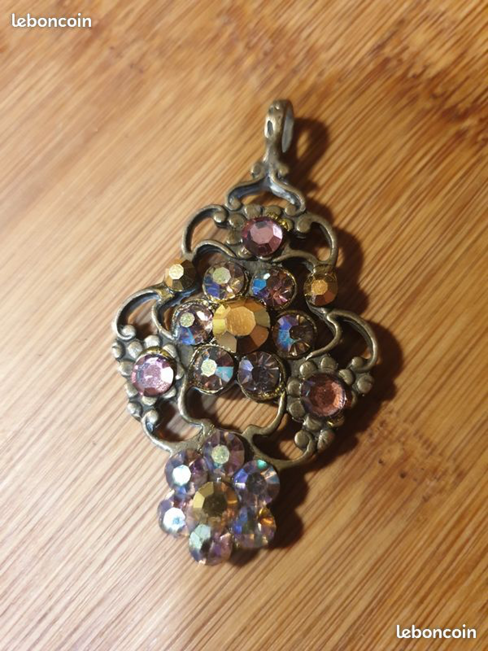 PENDENTIF fantaisie Rose &agrave; Paris Bijoux et montres