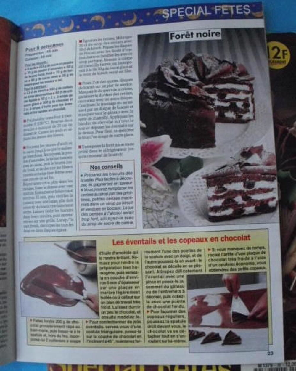 2 Revues cuisine special f&ecirc;tes, d&eacute;cembre 1993 Livres et BD