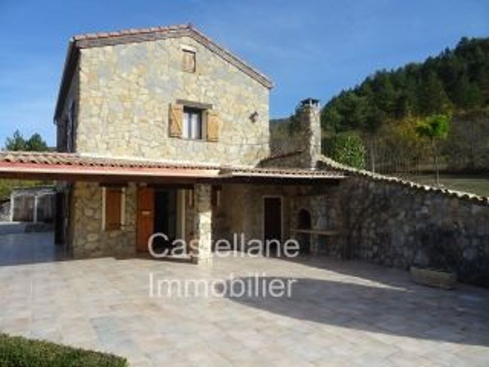 Vente Villa Trs belle proprit avec maison faade pierre jardin piscine spa garages Castellane