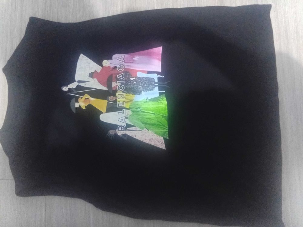 t-shirt noir sans manche Balenciaga Vêtements