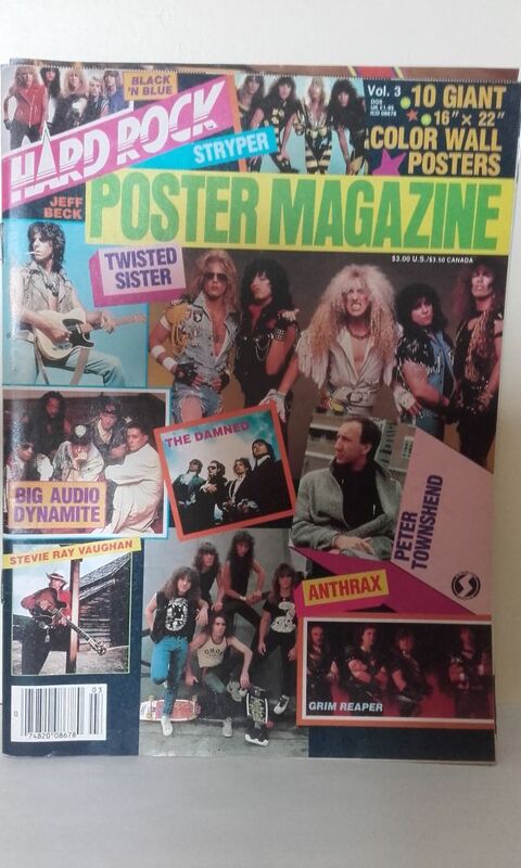 Hard Rock Poster Magazine N�3 - 1986 (US Magazine) avec Twis 20 Angers (49)
