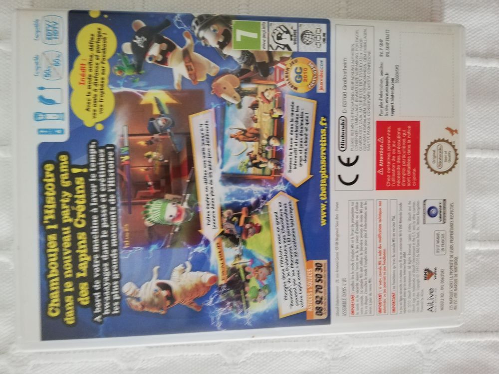  jeux de WII lapins cr&eacute;tins Consoles et jeux vid�os