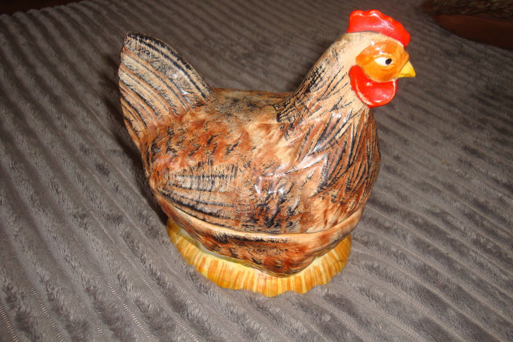 ancienne terrine Poule M.Caugant 