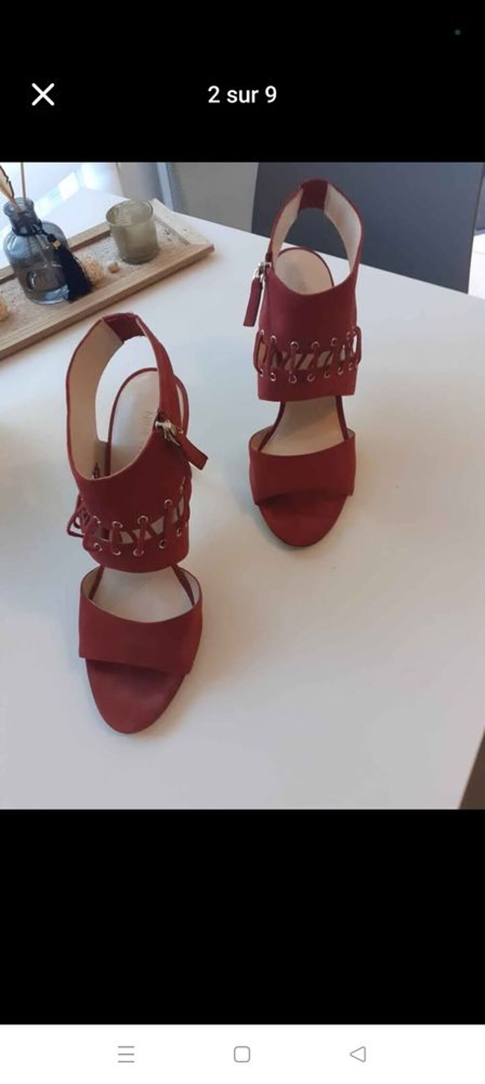 Sandales &agrave; talons nubuck NINE WEST pointure 40 Chaussures