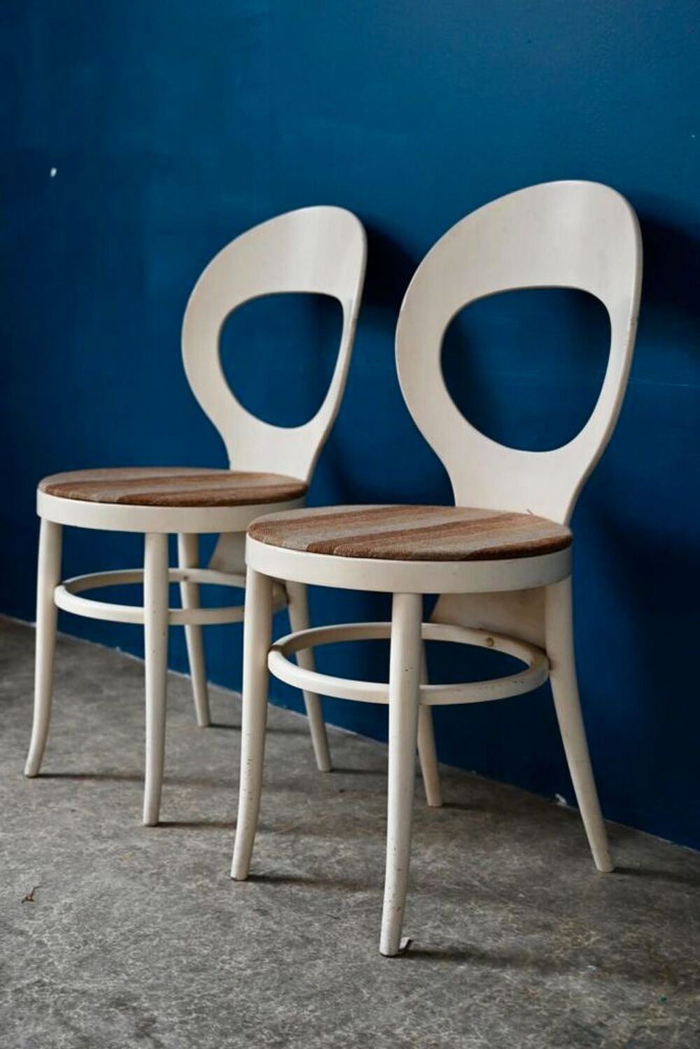 Paire de chaises de cuisine N 18 Mouette de Baumann design Meubles