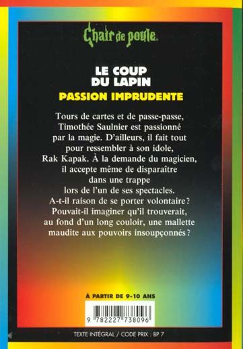 Chair de poule t.35 : le coup du lapin Livres et BD