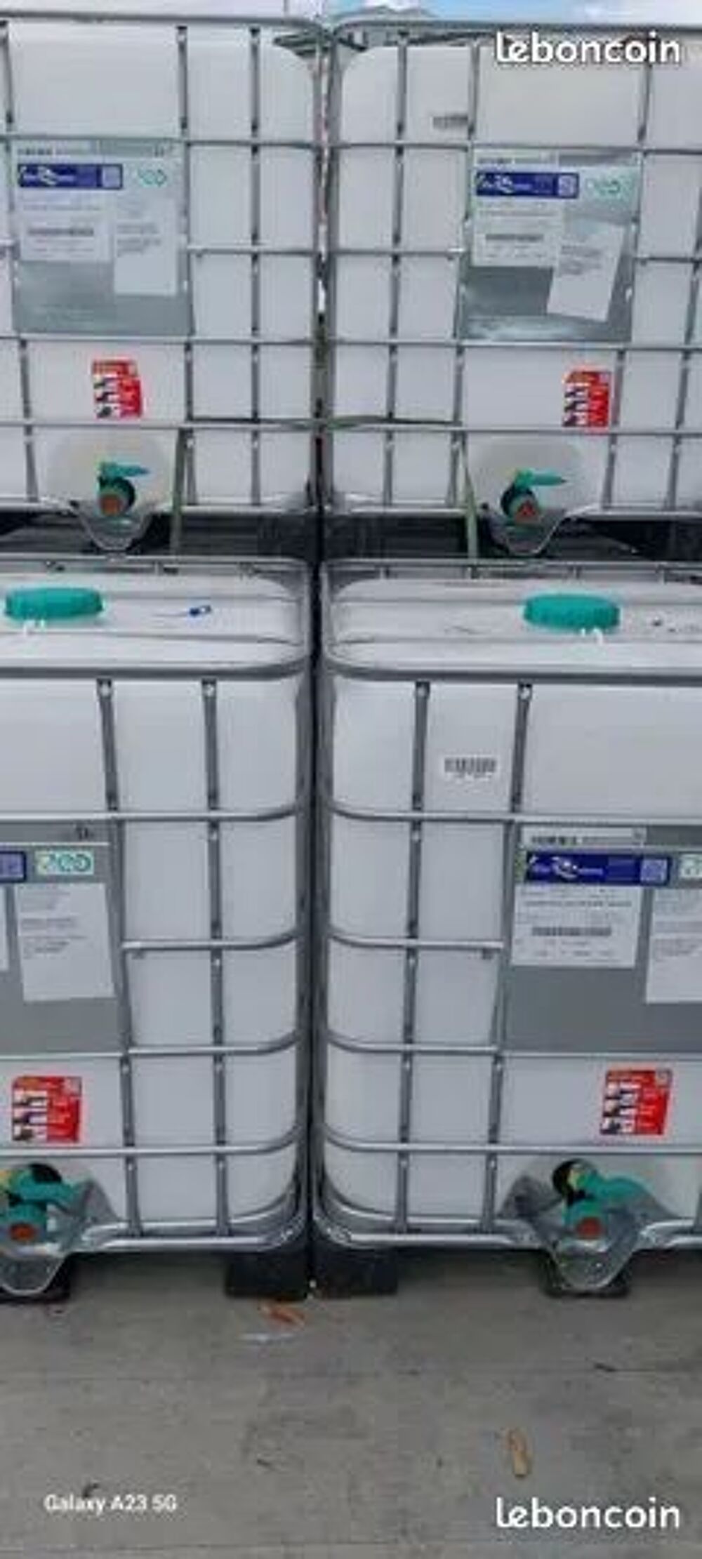 R&eacute;cup&eacute;rateur d'eau de pluie 1000 L ALIMENTAIRES anti algues Jardin