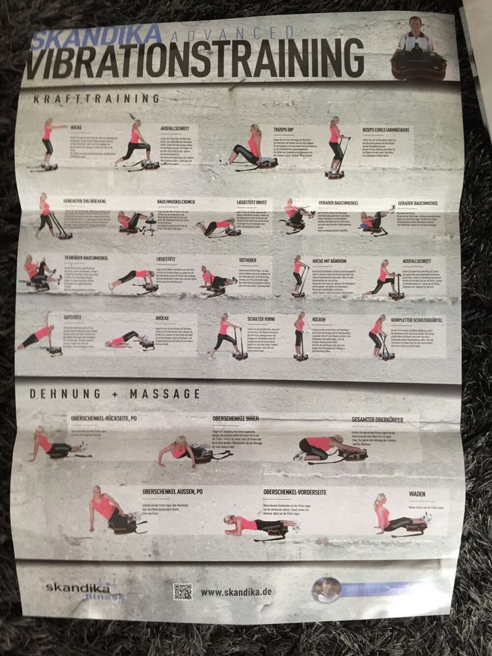 Plateforme vibrante et oscillante SKANDIKA Fitness Sports