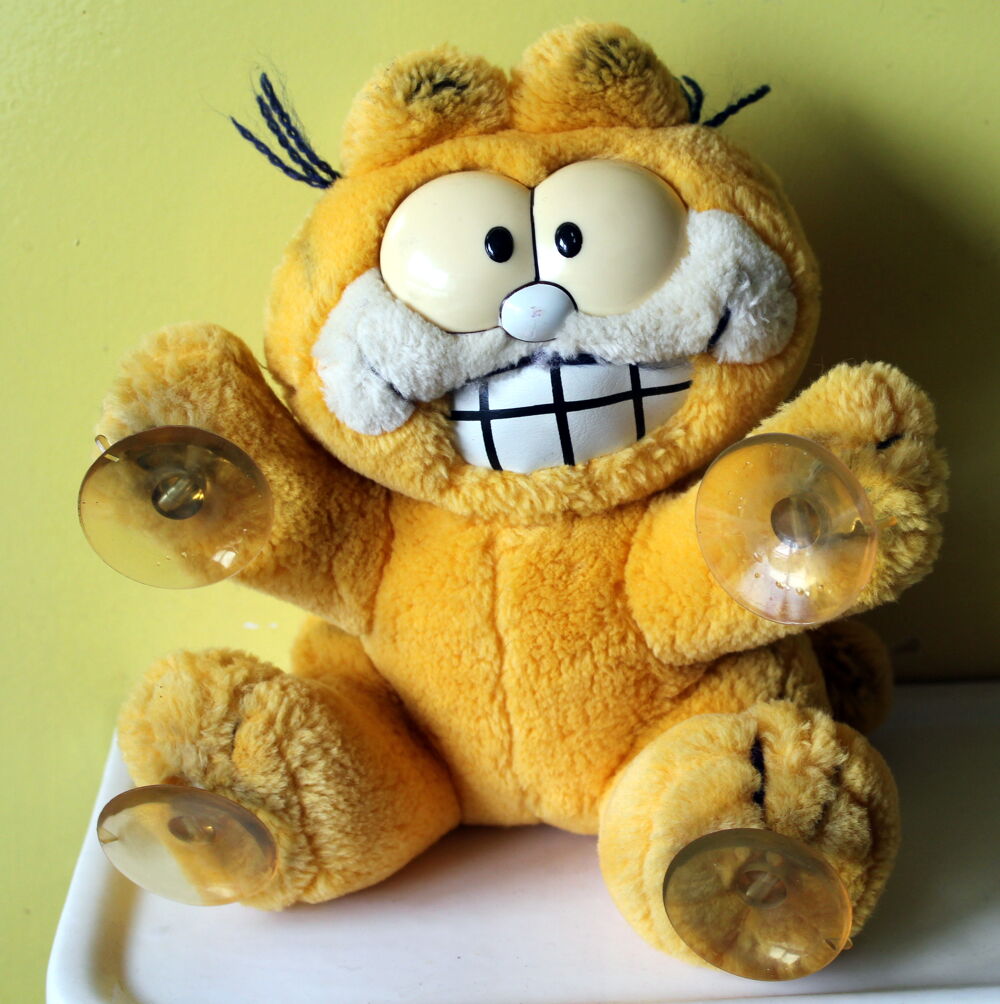 Peluche chat Garfield avec ventouses Jeux / jouets