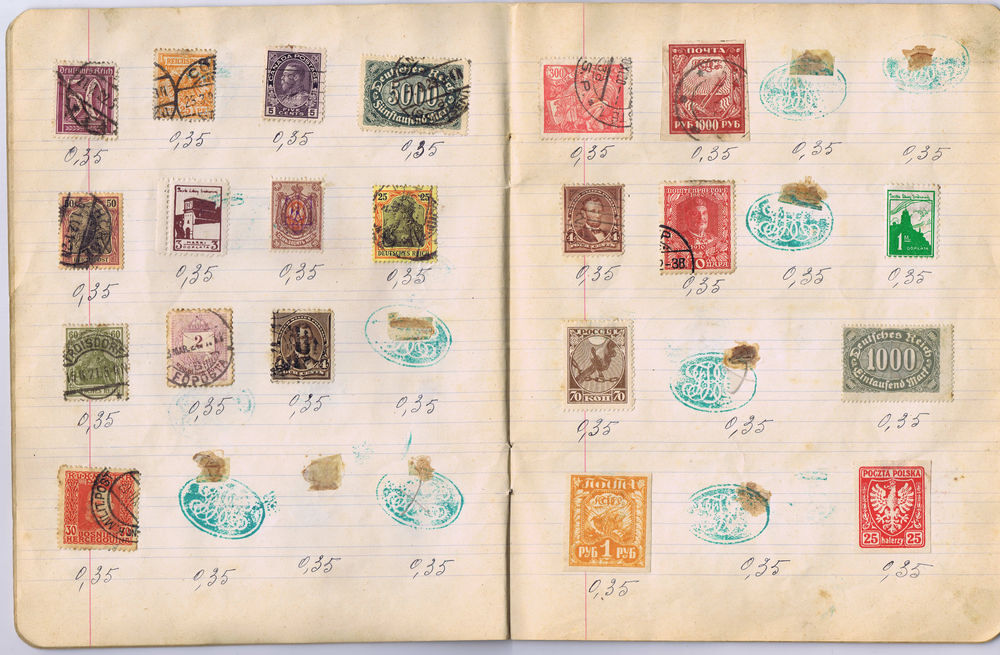 Lot de timbres de tous les pays de 1860 &agrave; 1920 