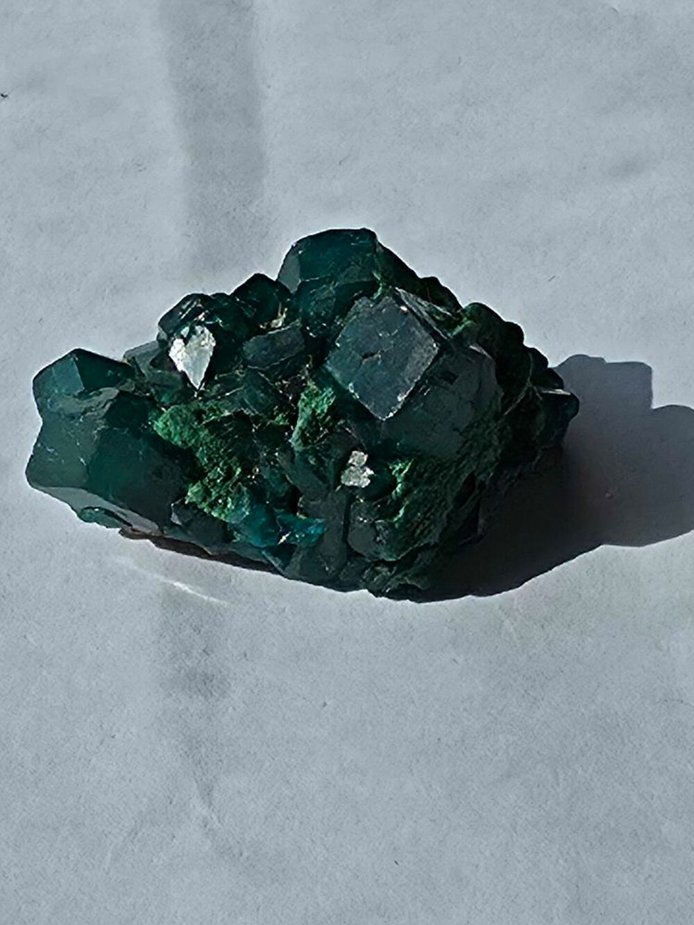 Rare Dioptase Verte sur Matrice-Katanga, RDC-8g 