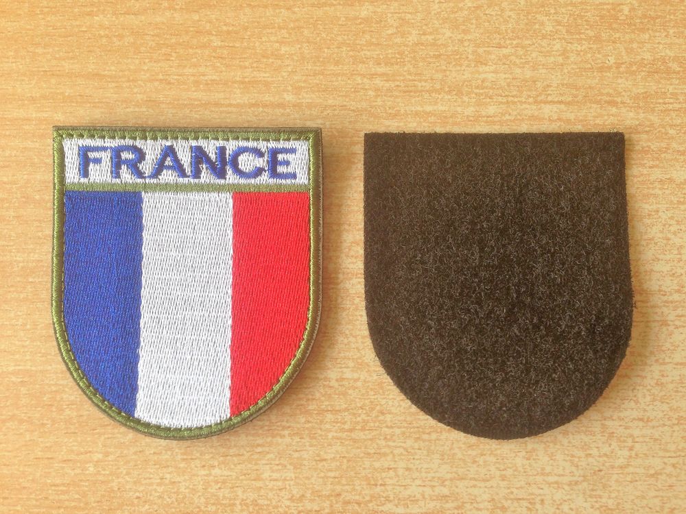 &eacute;cusson brod&eacute; drapeau francais france 7,5x6,5 cm 