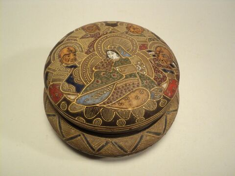 Ancienne Boite Fa�ence de Satsuma Japon 60 Loches (37)