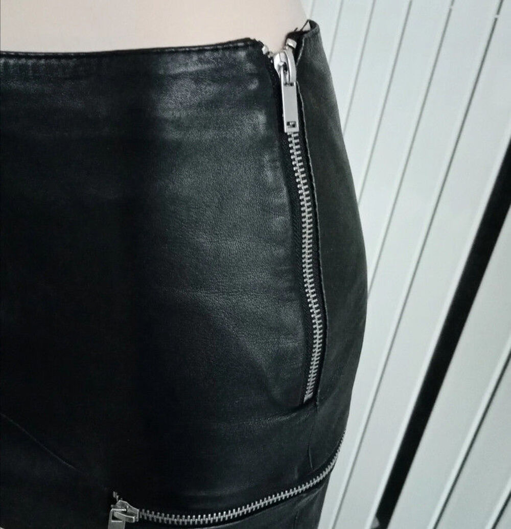 JUPE ZARA CUIR Vêtements