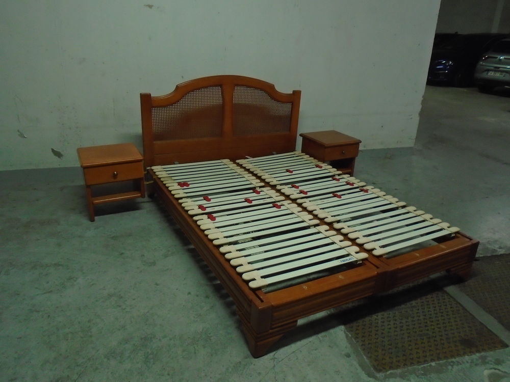 Lit 2 places avec sommier electrique 140 / 190 cm Meubles