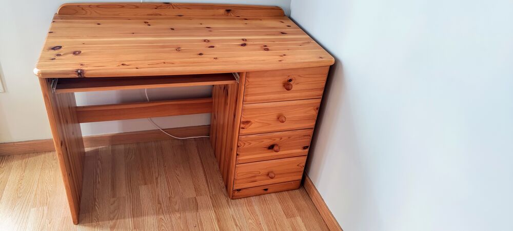 Bureau informatique pin massif Mobilier enfants