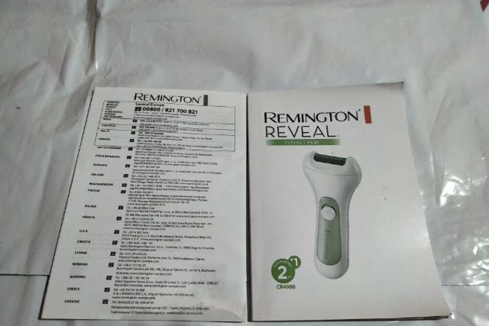 Remington R&acirc;pe Electrique Rouleau Rotatif pour P&eacute;dicure Maroquinerie