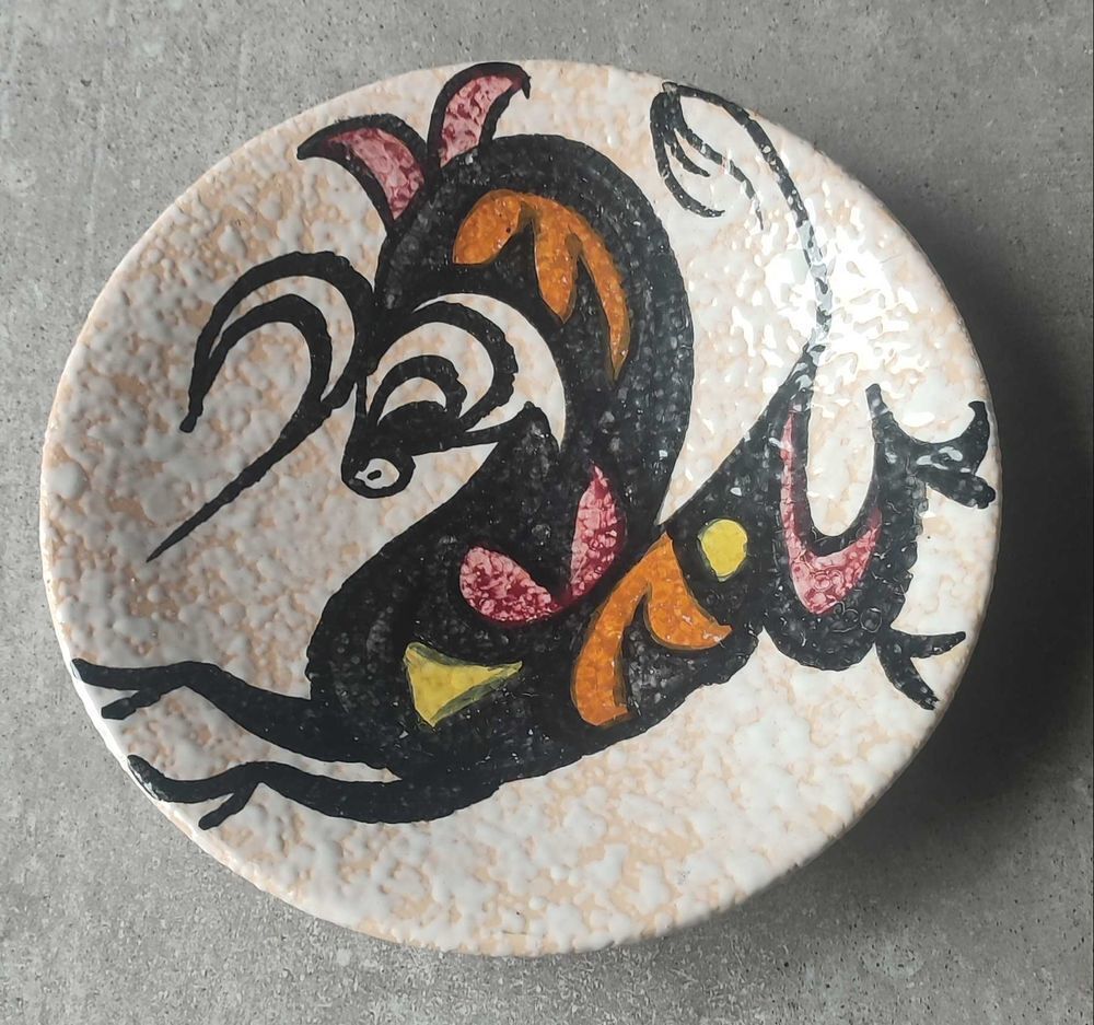 Plat Mural "Toro de Lidia" ceramique Style Pop Art Sanguino 