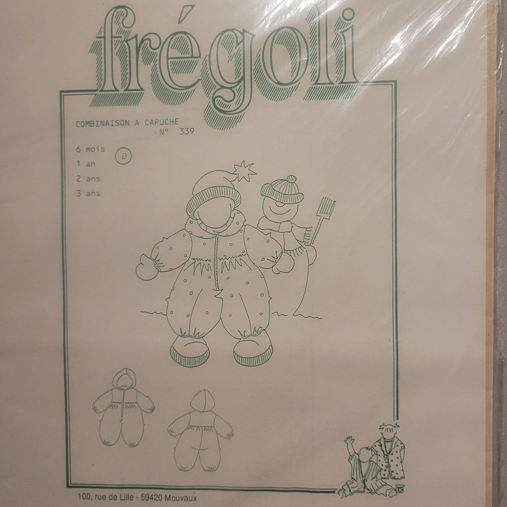 PATRONS FR&Eacute;GOLI NEUFS Vêtements