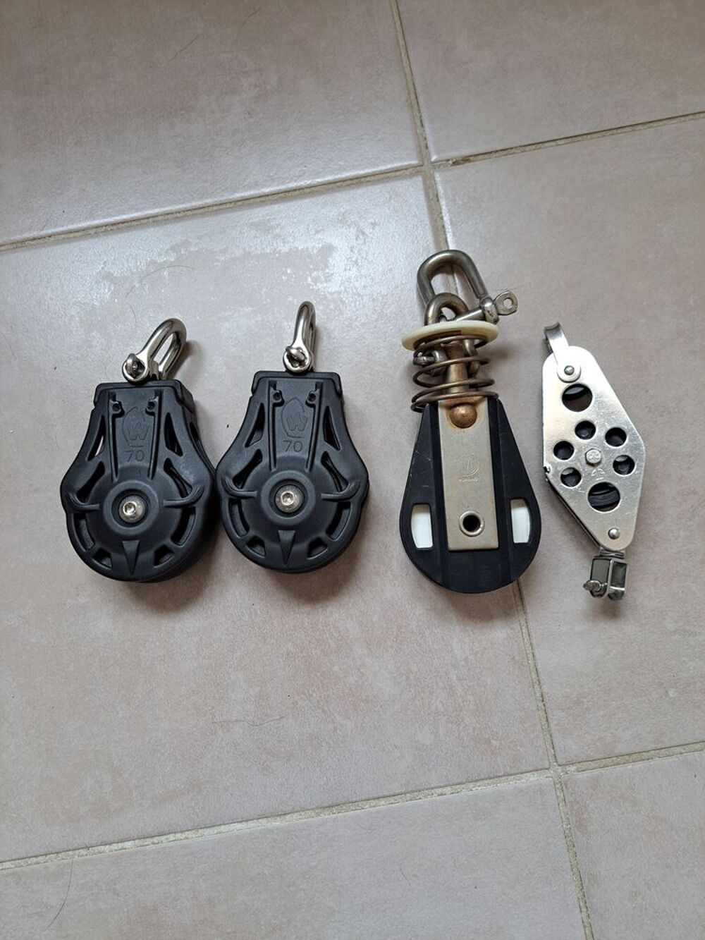 jeu de poulies de diff&eacute;rents diam&egrave;tres Sports