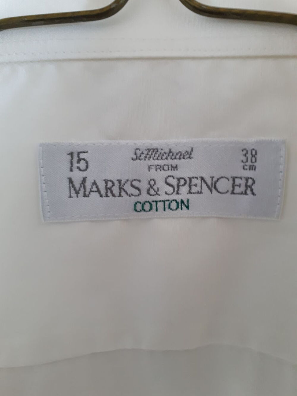 Chemise homme MARKS and SPENCER - 38 CM - TBE Vêtements
